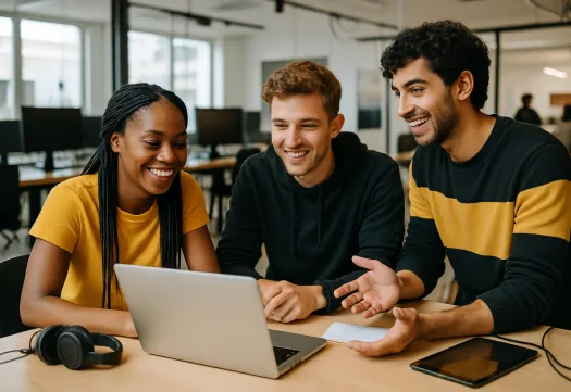 3 étudiants s’interrogent sur les études à faire pour travailler en informatique